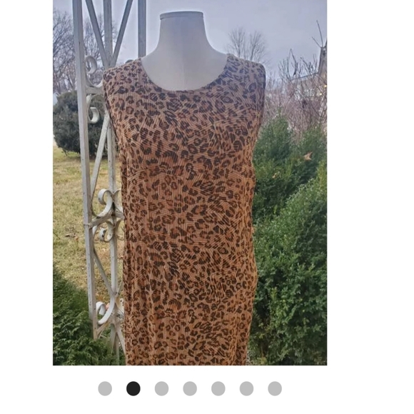 💥BLACK FRIDAY BOGO FREE EVERYTHING💥 SMALL 90s Leopard Print Maxi Dress Set - Picture 4 of 6